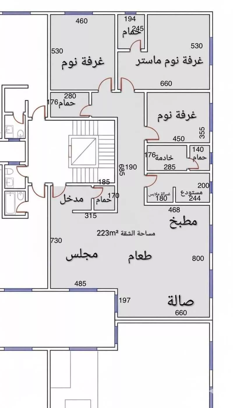 شقة 3 غرف في الورود 4