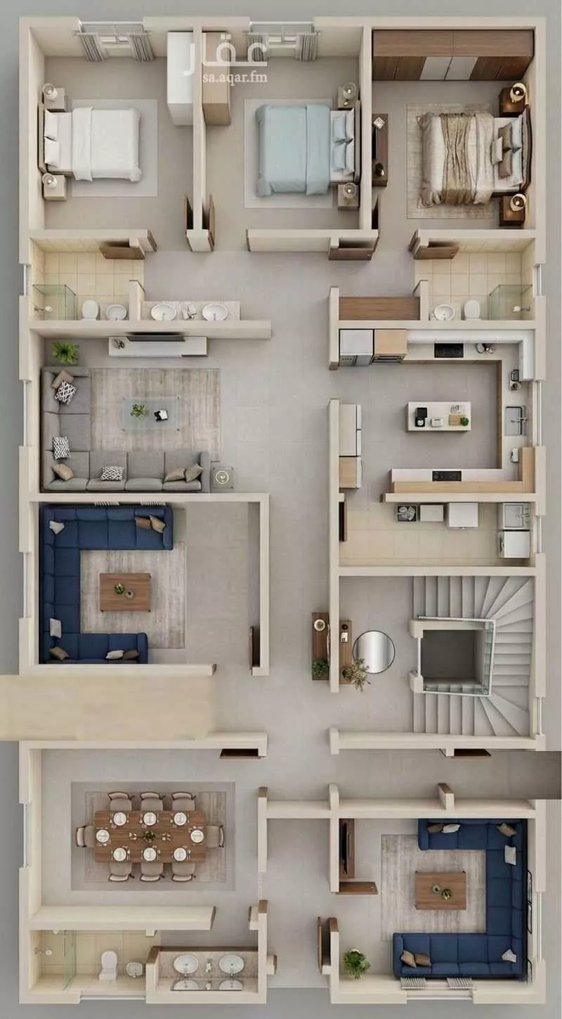 5 bedroom floor in King Fahd 2