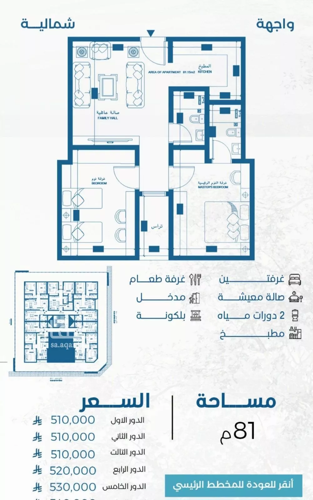 شقة 3 غرف في الرويس، جدة 7