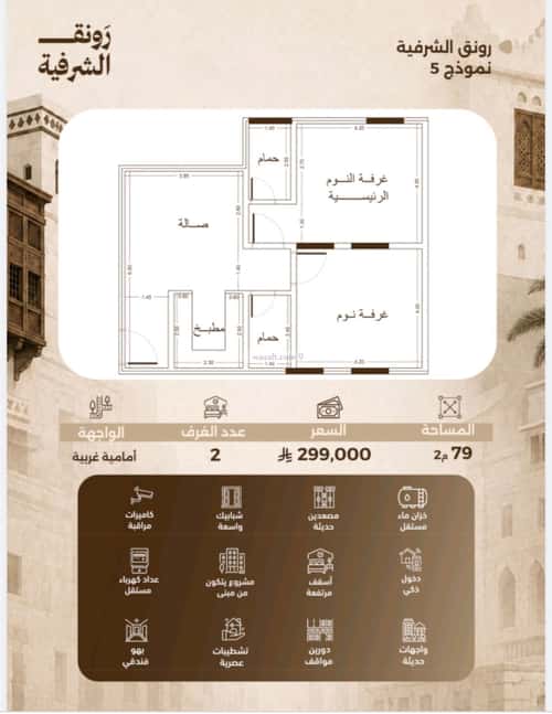 2 bedroom apartment in Al Sharafiyah, Jeddah 5