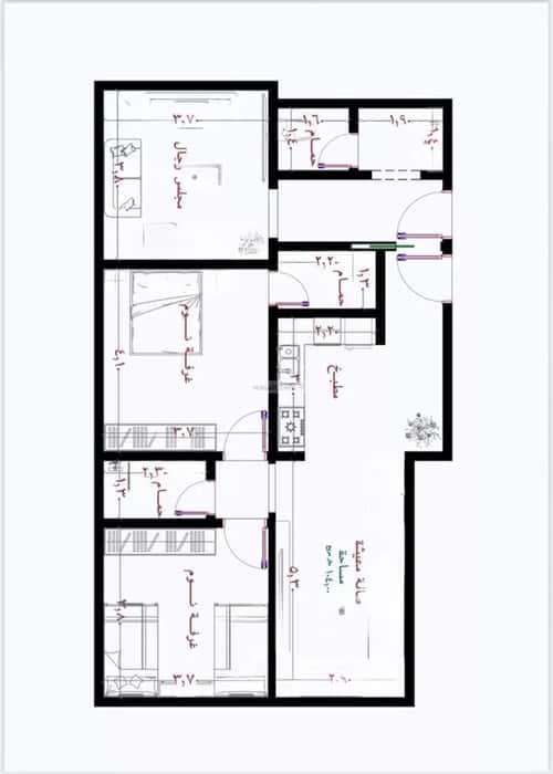 3 bedroom apartment in Ar Rayan, Jeddah 3