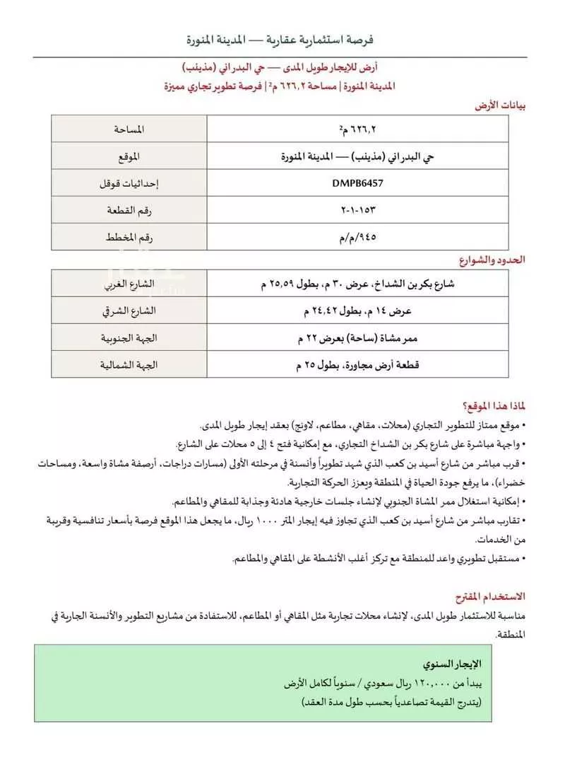 land in Mudhainib, Madinah 9