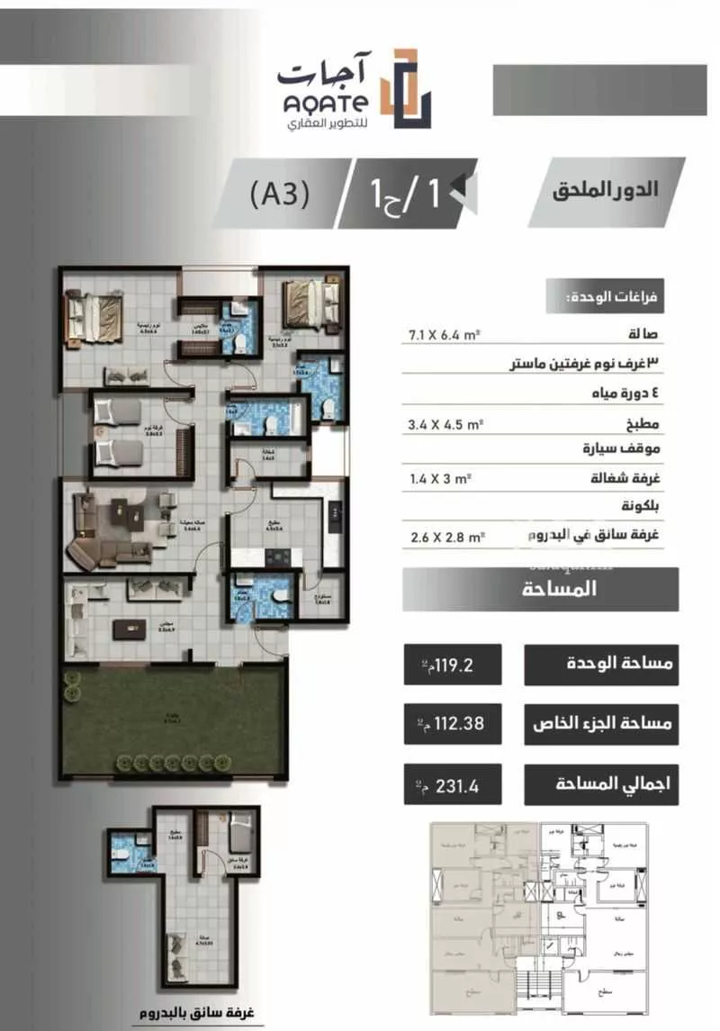 دور 6 غرف في الروضة 2