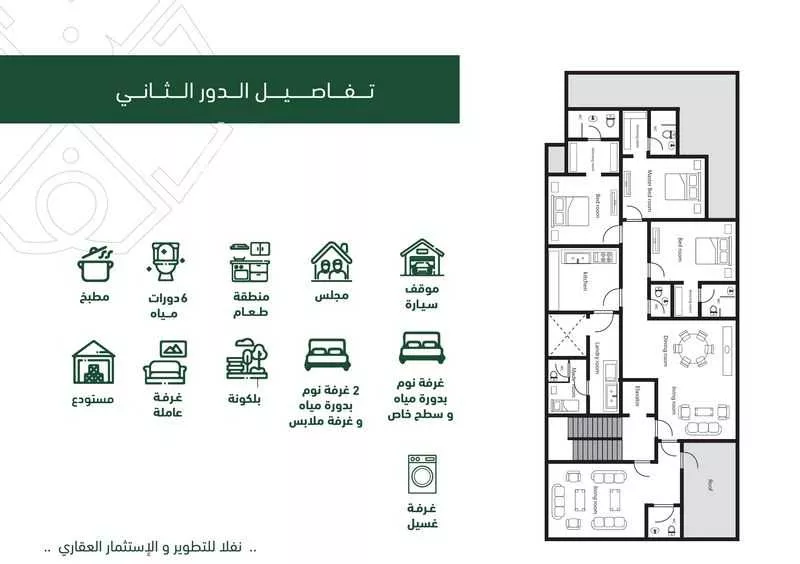 3 bedroom floor in Al Andalus 11