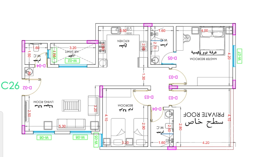 2 bedroom apartment in Al Naseem, Riyadh
