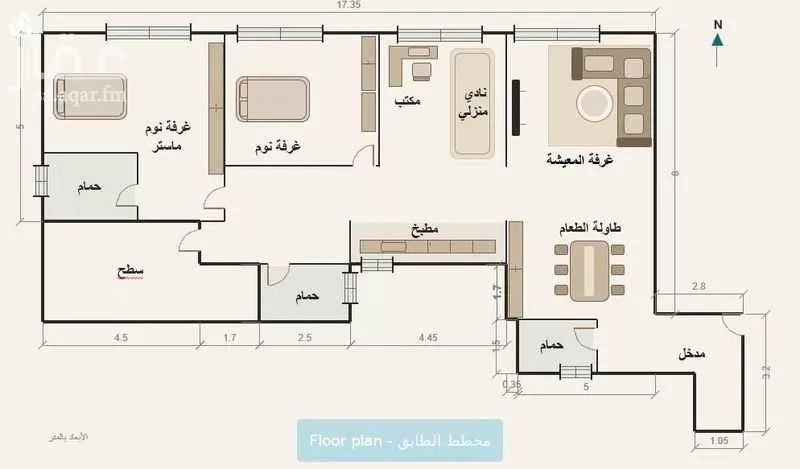 شقة 2 غرف في النرجس، الرياض 8