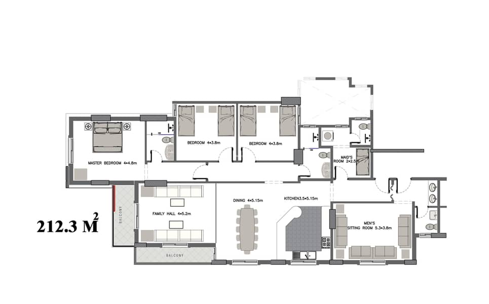 3 bedroom apartment in Ash Shati Al Gharbi, Eastern Province