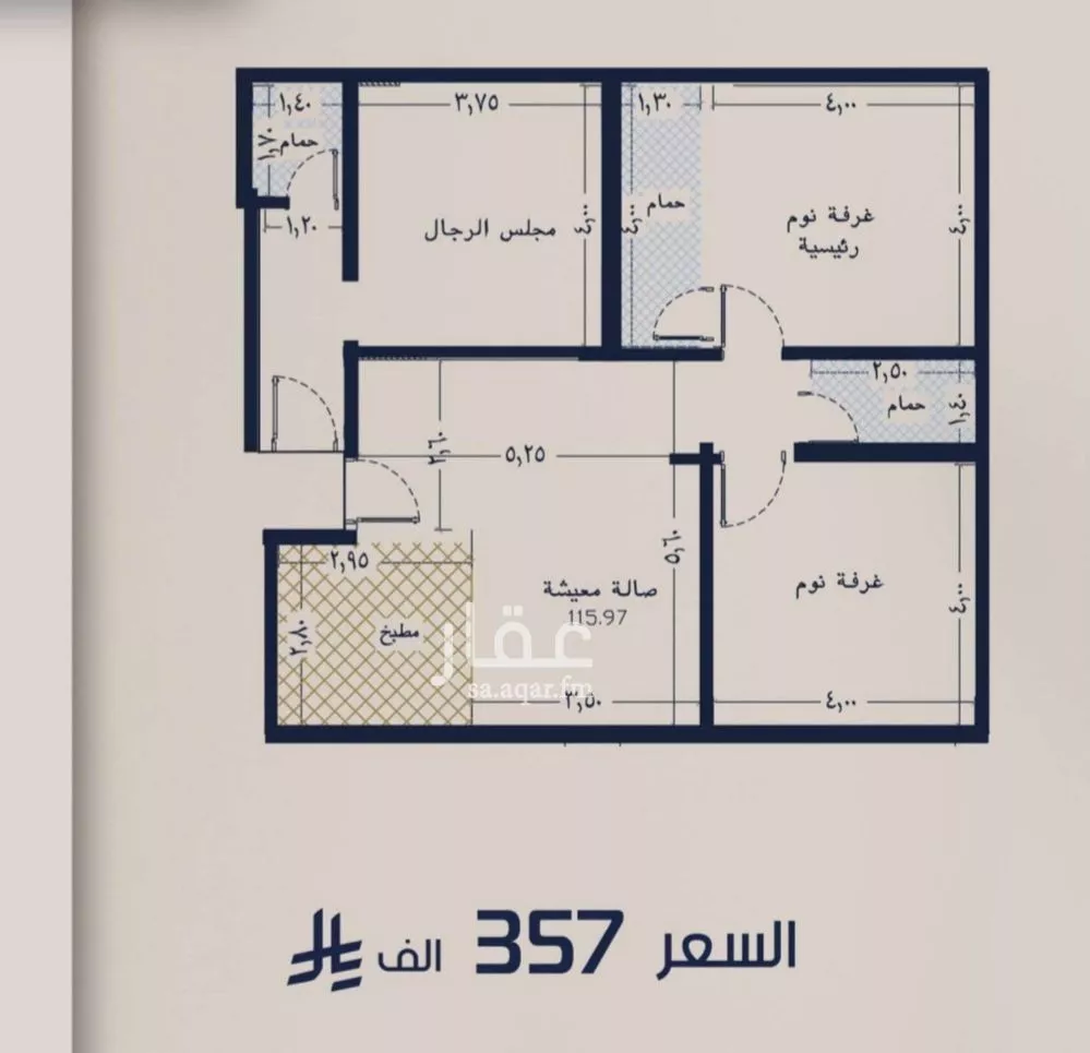 3 bedroom apartment in Al Marwa, Jeddah 2