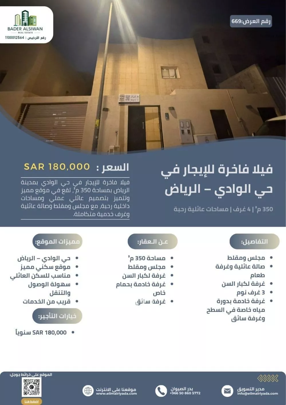 3 bedroom villa in Al Wadi, Riyadh 2