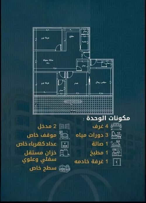 4 bedroom apartment in Al Fardus, Jeddah 3
