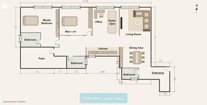 2 bedroom apartment in Al Narjis, Riyadh 7