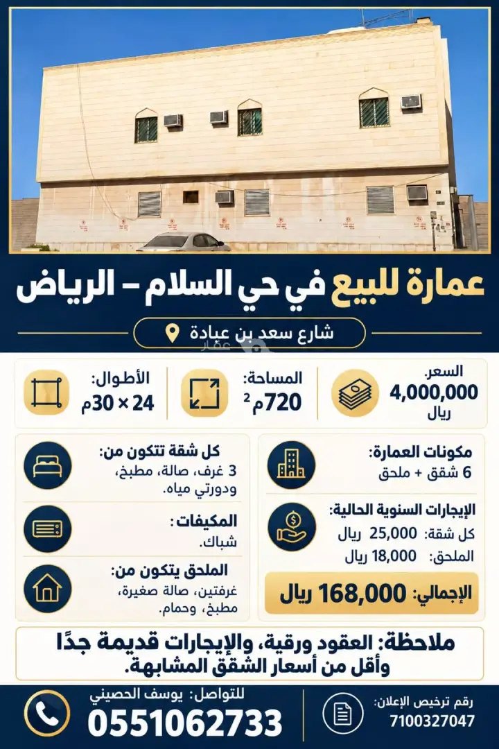عقار 21 غرف في السلام، الرياض