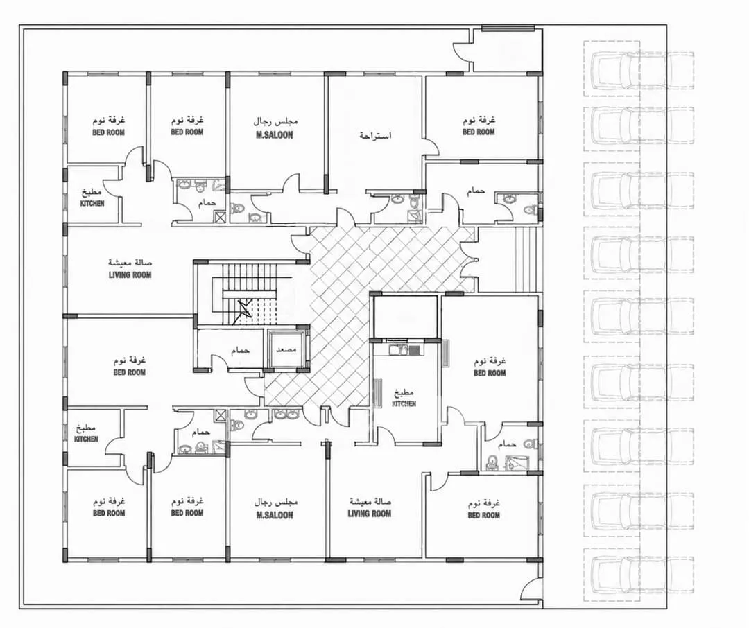 22 bedroom building in Al Jamawat, Madinah 2
