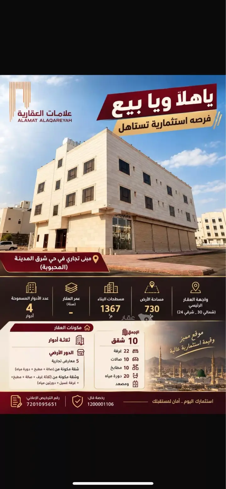 عقار 22 غرف في الملك فهد، المدينة المنورة
