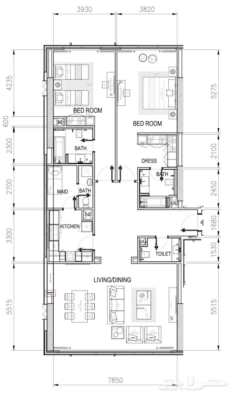 3 bedroom apartment in Al Olaya 10