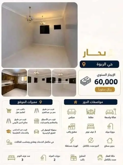 4 bedroom apartment in Al Rabwa, Riyadh