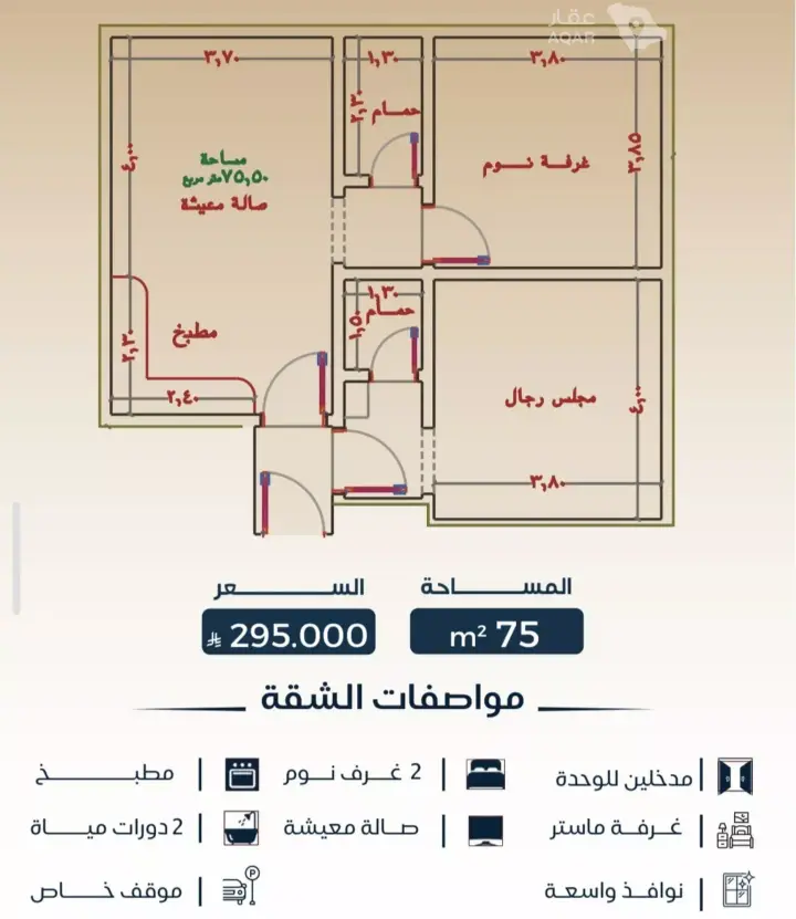 شقة 2 غرف في البوادي، جدة 5