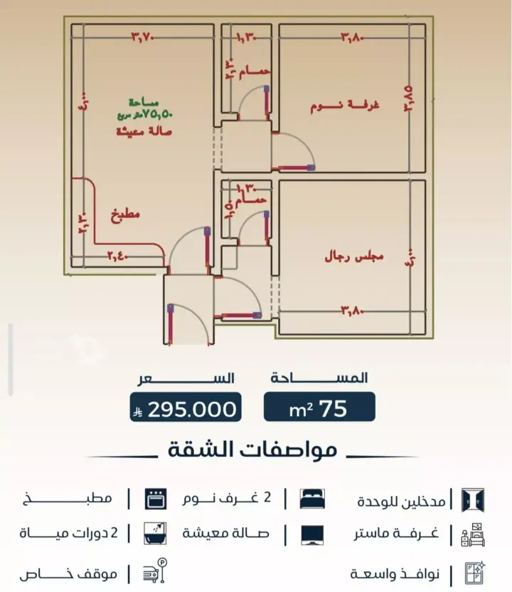 شقة 2 غرف في البوادي، جدة 4