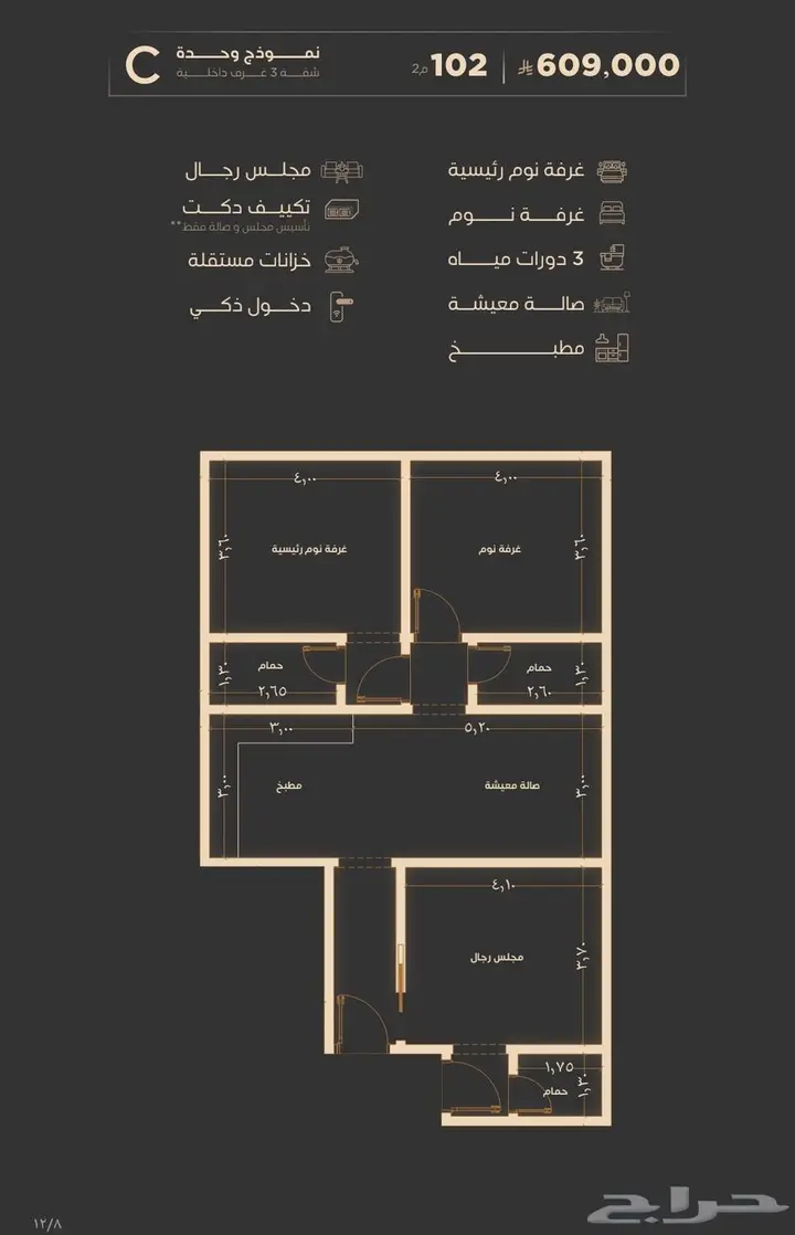 شقة 2 غرف في بطحاء قريش، مكة 3