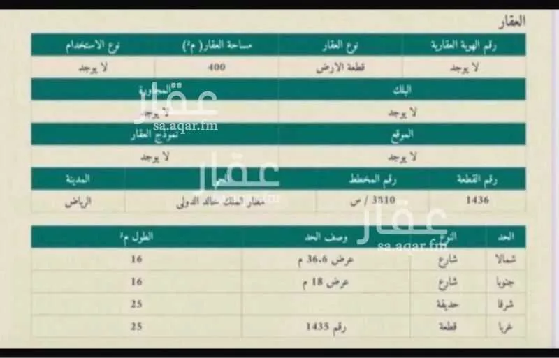 400 sqm land in Riyadh 4