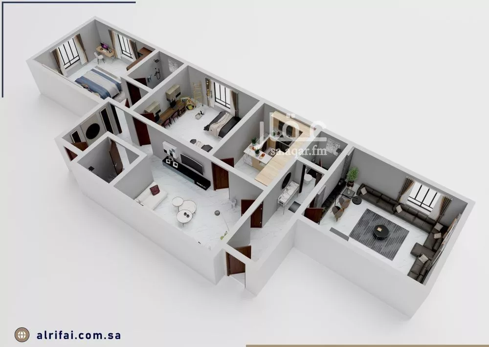 3 bedroom apartment in Al Bawadi 3