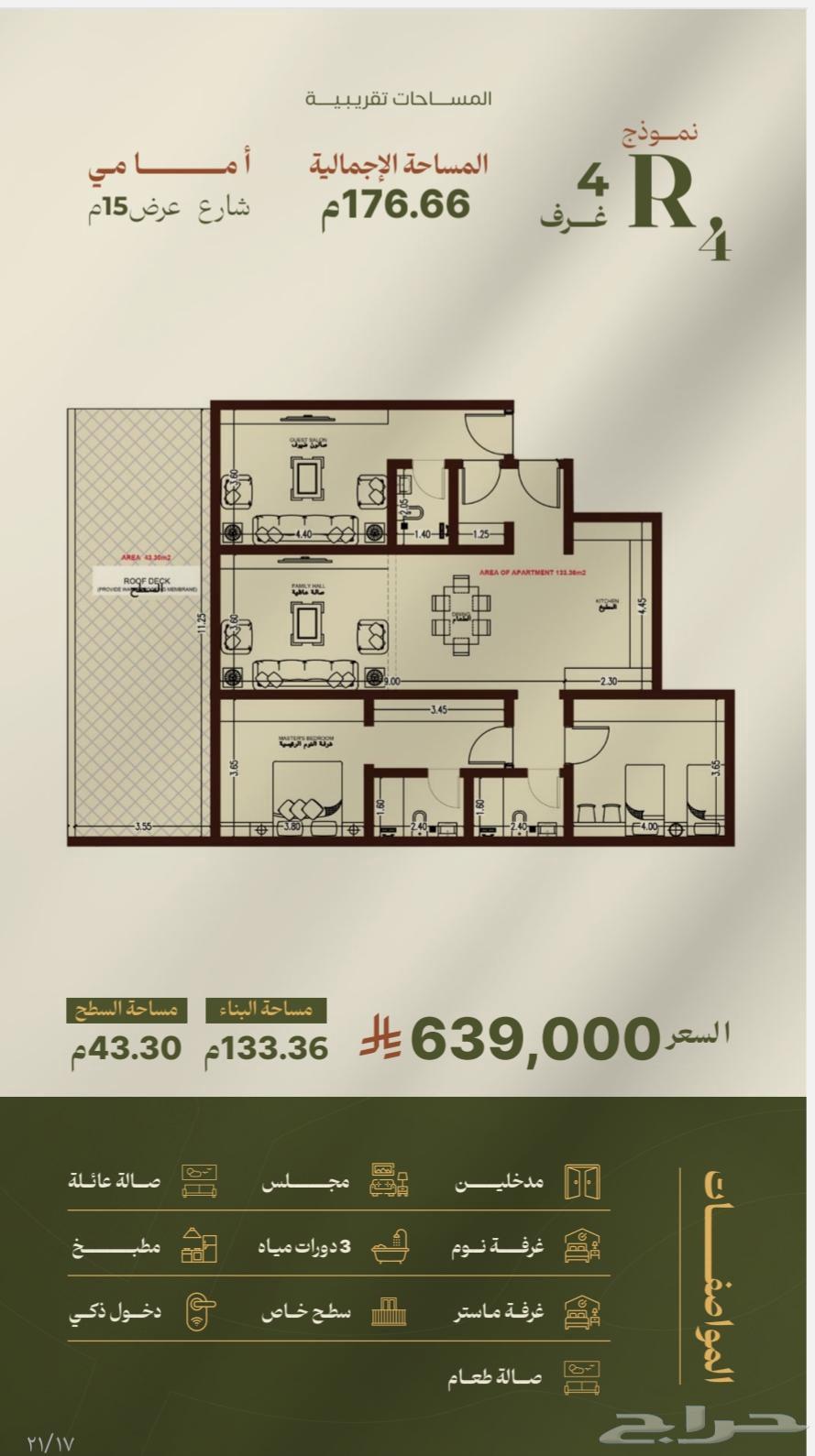 4 bedroom apartment in Al Zahra, Jeddah 26