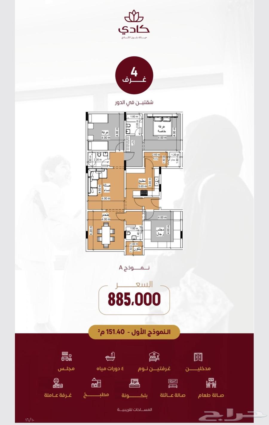 4 bedroom apartment in Al Zahra, Jeddah 4