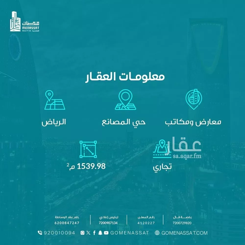 1226 sqm building in Al Masani 3