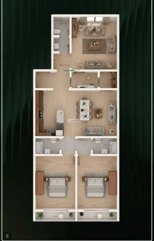 3 bedroom apartment in Al Nuzhah 4