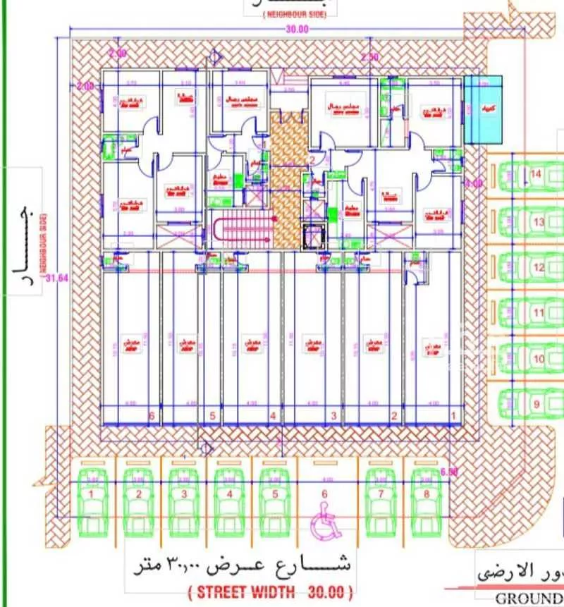 عمارة 949 م² في العارض 6