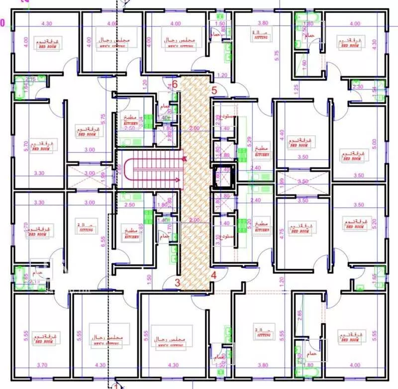 عمارة 949 م² في العارض 8