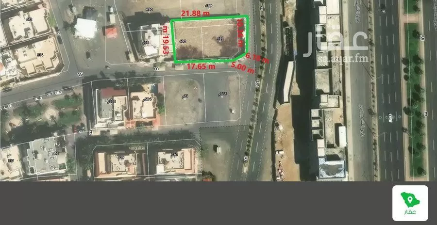 أرض 1061 م² في المرجان 3