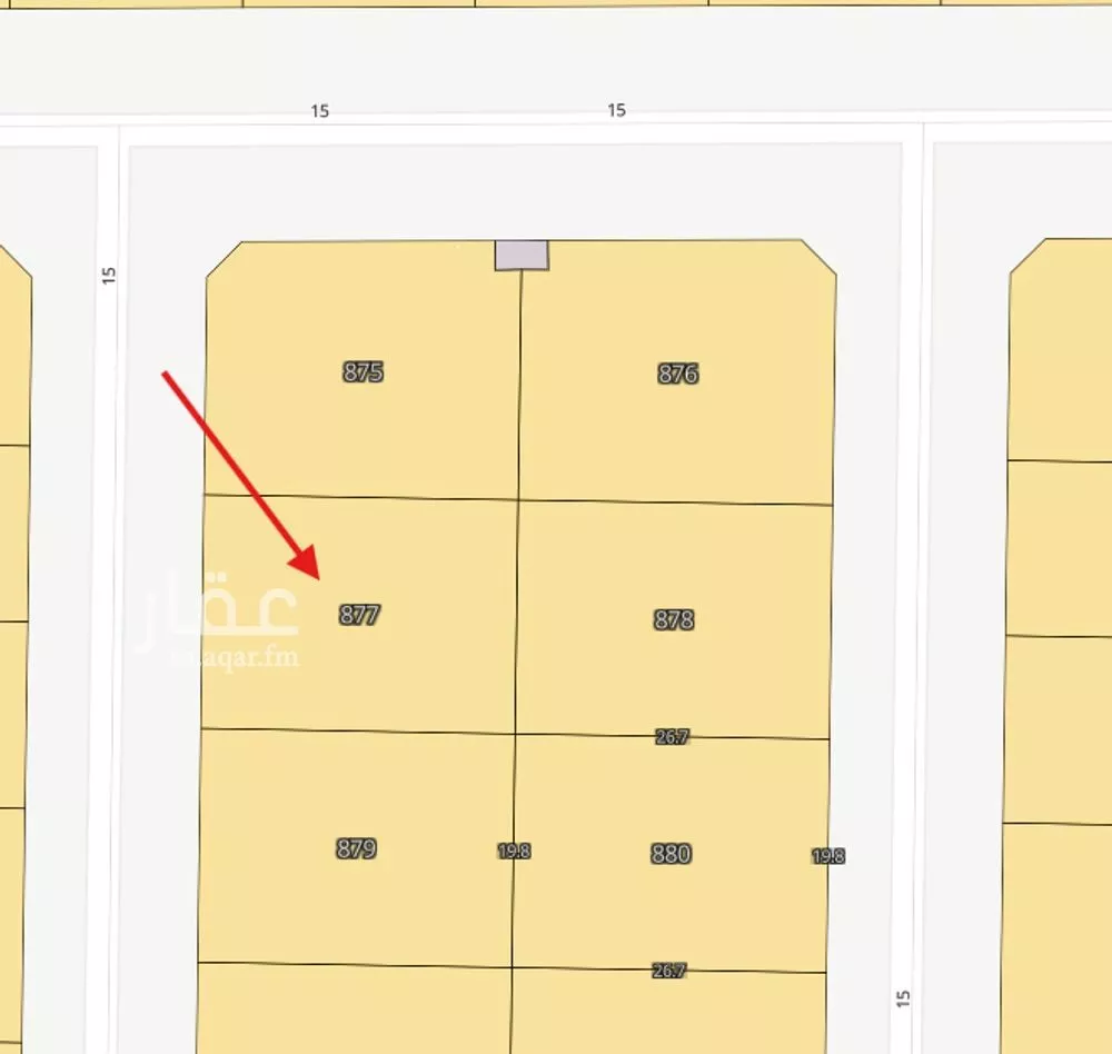540 sqm land in Ash Sharq 3