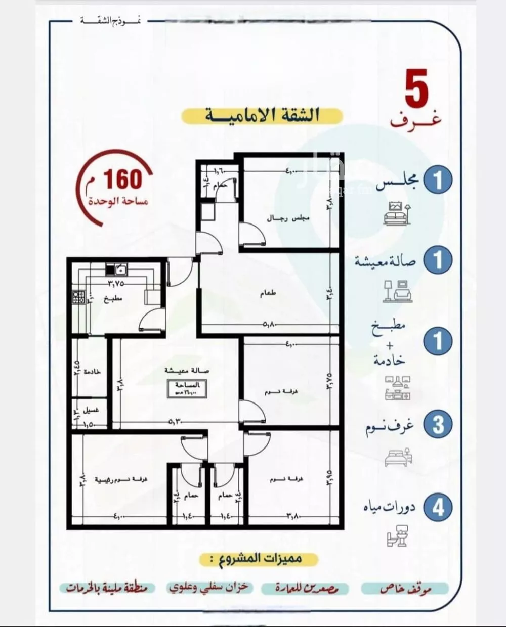 5 bedroom apartment in Al Nuzhah 2