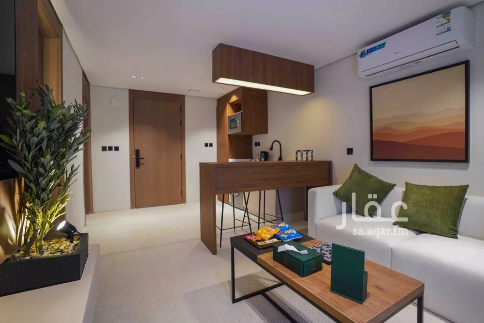 شقة 1 غرف في العقيق 1