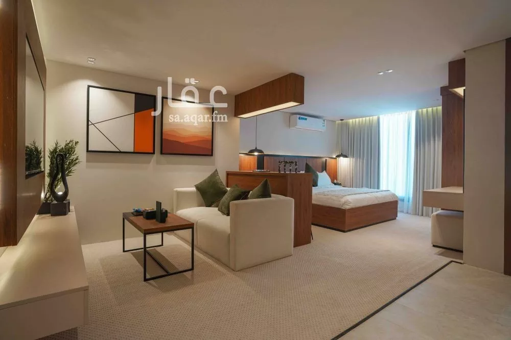 شقة 1 غرف في العقيق 2