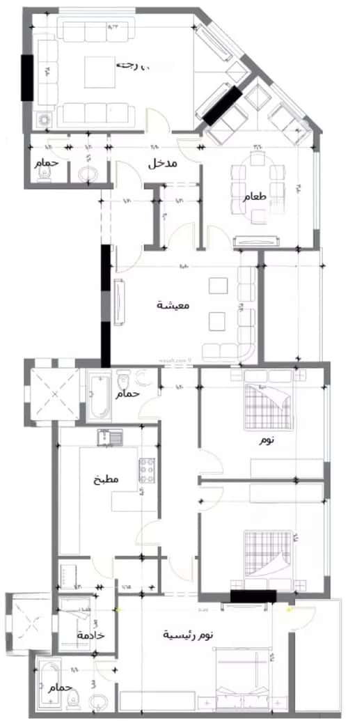 شقة 3 غرف في الصواري 4