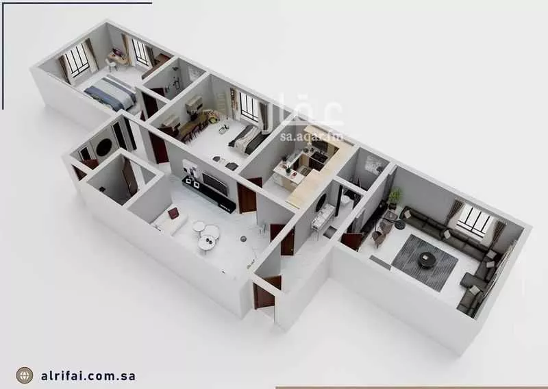 3 bedroom apartment in Al Bawadi, Jeddah 10