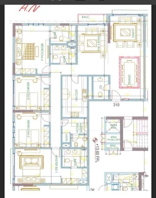 4 bedroom apartment in Al Salamah 3