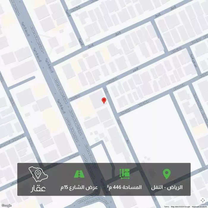 445 sqm land in An Nafal