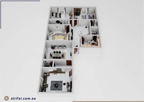 5 bedroom apartment in Al Bawadi 3