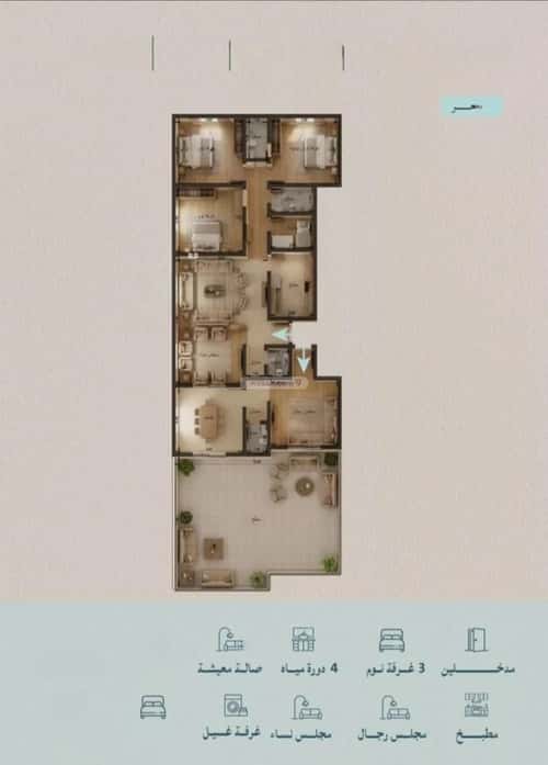 6 bedroom apartment in Al Yaqout 8
