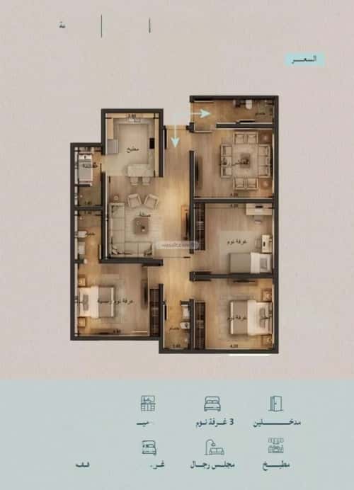 4 bedroom apartment in Al Yaqout 7