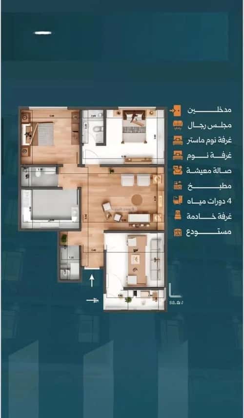 3 bedroom apartment in Al Safaa 2