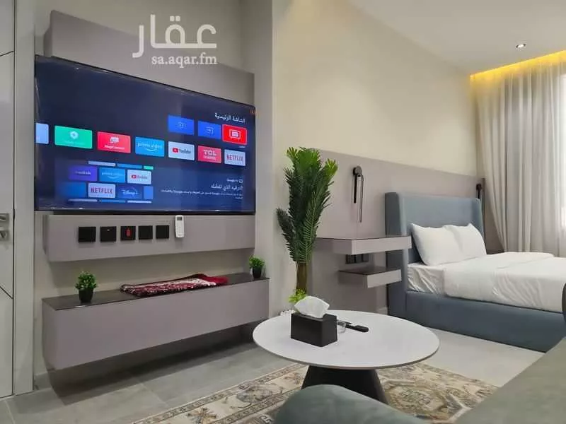 شقة 1 غرف في النرجس 8