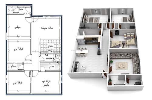 4 bedroom apartment in Al Salamah 2
