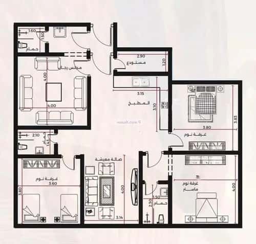2 bedroom apartment in Al Safaa 3