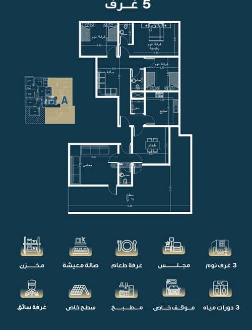 5 bedroom apartment in Al Naseem 4
