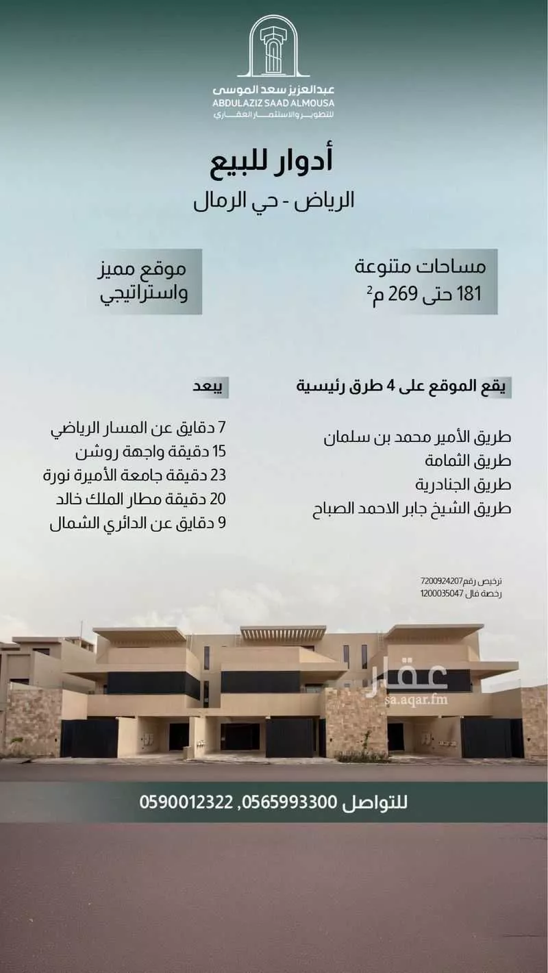 3 bedroom floor in Al Rimal