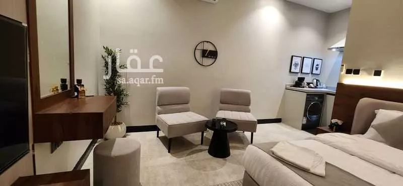 شقة 1 غرف في العقيق 8